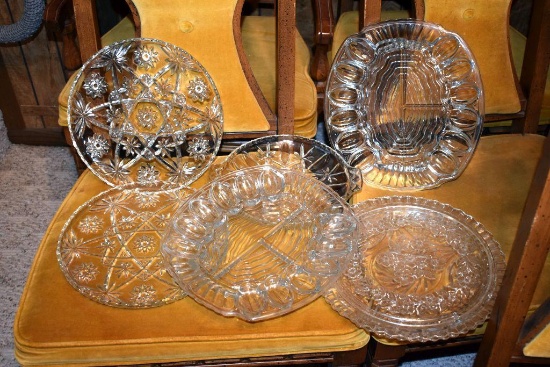Press Glass serving plates