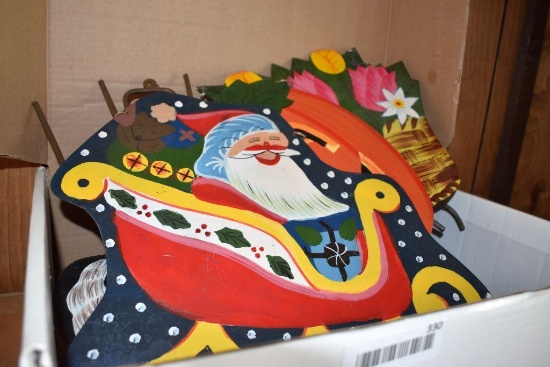 Happy Holidays Tin Decorations