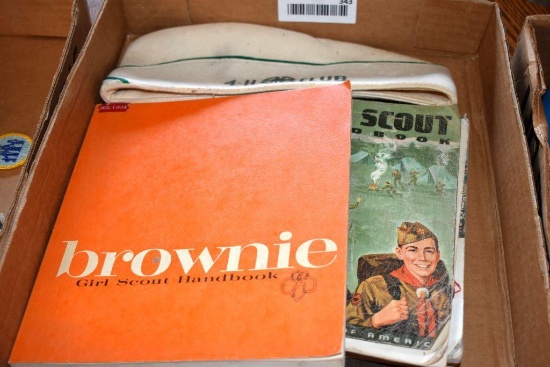 Girl Scout Brownie Handbook, Boy Scout Handbook, 4-H 31st Anniversary Souvenir Program & Hat