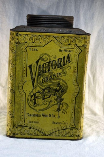 5 lb. Victoria Brand tea tin