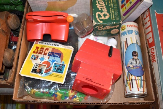 Play-Doh toys, play money, Pik-Up Sticks, View-Master, kids toys