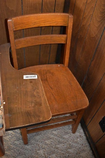 Oak School Desk Chair