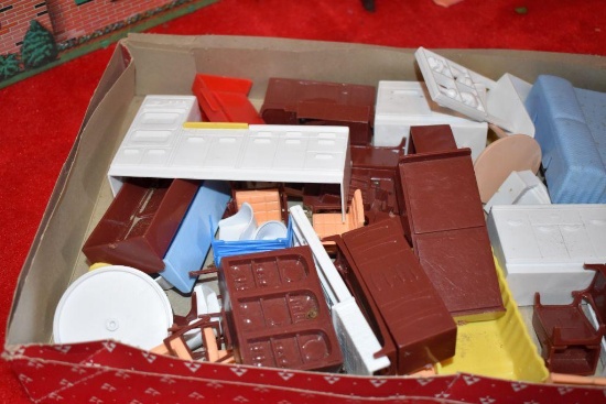 Assortment of doll house furniture