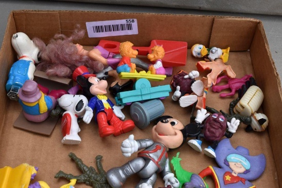 Mickey Mouse, 101 Dalmatians, California Raisins, Donald Duck plastic figurines