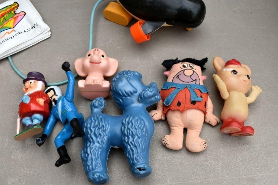 Assortment of plastic toys