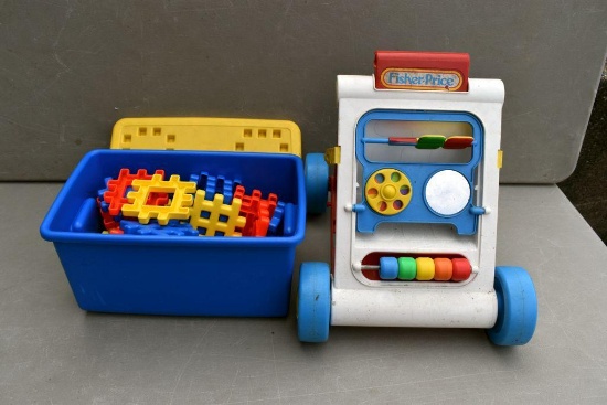 Fisher Price Stand and Play and Little Tikes toys