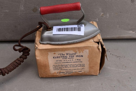 The Wizard electric toy iron with original box