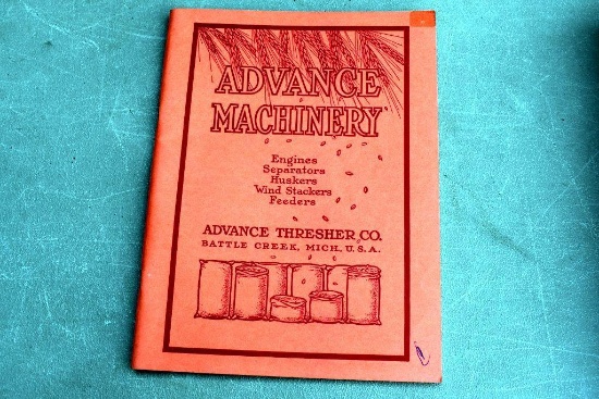 Advance Thresher Co. sales literature catalog