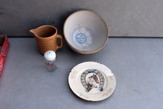 Romness & Sons from Wanamingo stoneware bowl, Wanamingo Lumber from Wanamingo,