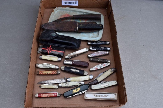 Assortment of Jack Knives and Hunting Knives