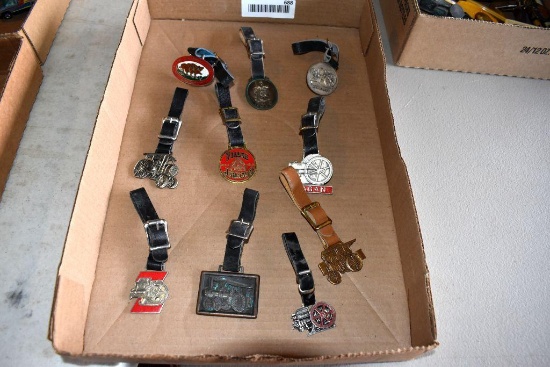10 Assorted stem engine related watch fobs