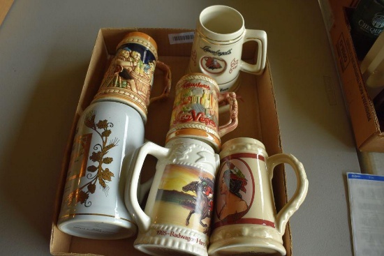 Assortment of steins