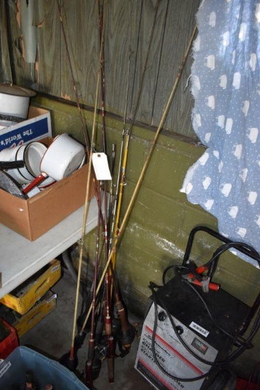 9 Fishing poles