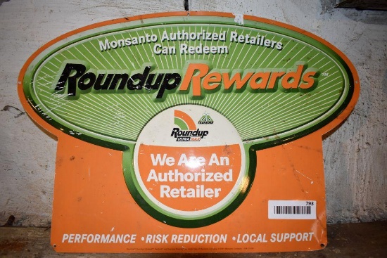 Roundup Rewards Tin Sign, 19"x14"