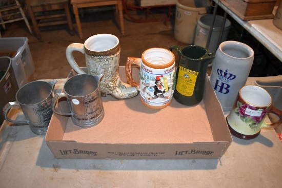 Assortment of Liquor decanter/pitchers