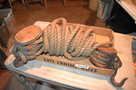 Wooden pullies