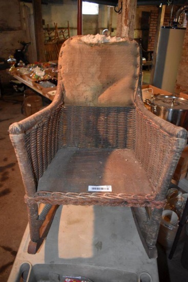 Childs wicker rocker