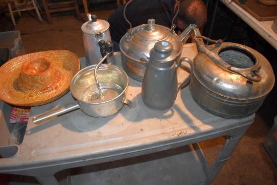 Assortment of kettles