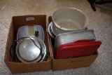 2 boxes of cookware