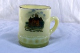 Custard glass cup from Neosho County Court House Erie KA