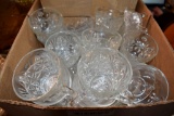 Cut Glass Luncheon Sets and Punch Bowl Cups