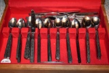 National Stainless Flatware with case