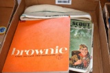Girl Scout Brownie Handbook, Boy Scout Handbook, 4-H 31st Anniversary Souvenir Program & Hat