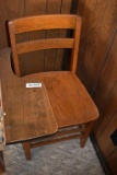Oak School Desk Chair