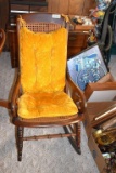 Cane back and bottom rocking chair