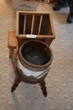 wooden waste baskets, wooded step stool