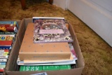 2 boxes of cookbooks and price guide books