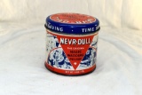 Nevr-Dull Magic wadding polish tin with cover