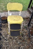 Metal stool and metal step stool
