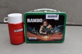 1985 Anabasis Investments Rambo lunch box with thermos