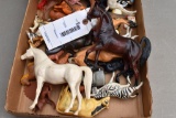 Assortment of plastic animals