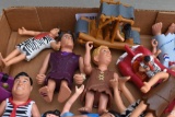 Assortment of Flintstone plastic figurines