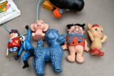 Assortment of plastic toys