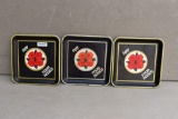 (3) 4 Roses Serving tray