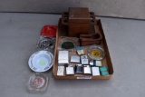 Assortment of Ashtrays, Lights and Pipe Holders