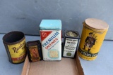 Coffee, saltine and other tins