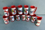 Budweiser plastic mugs 12