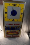 Hubbard Sunshine electric clock, lights up, 26