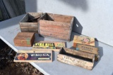 Assortment of cigar, wooden boxes