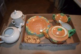 Assortment of porcelain dishes