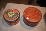 2 oil mop tins