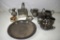 Assortment of silver plated items