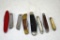 Assortment of pocket knives