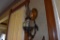 Kerosene wall lamp holder with reflector and lamp