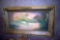 Victorian style frame with river painting scene on canvas by Coletta Flom 49