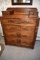 4 Drawer Walnut dresser with hankie drawers